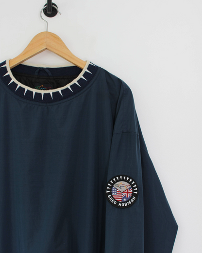 90s Greg Norman Navy Crewneck Windbreaker (L)