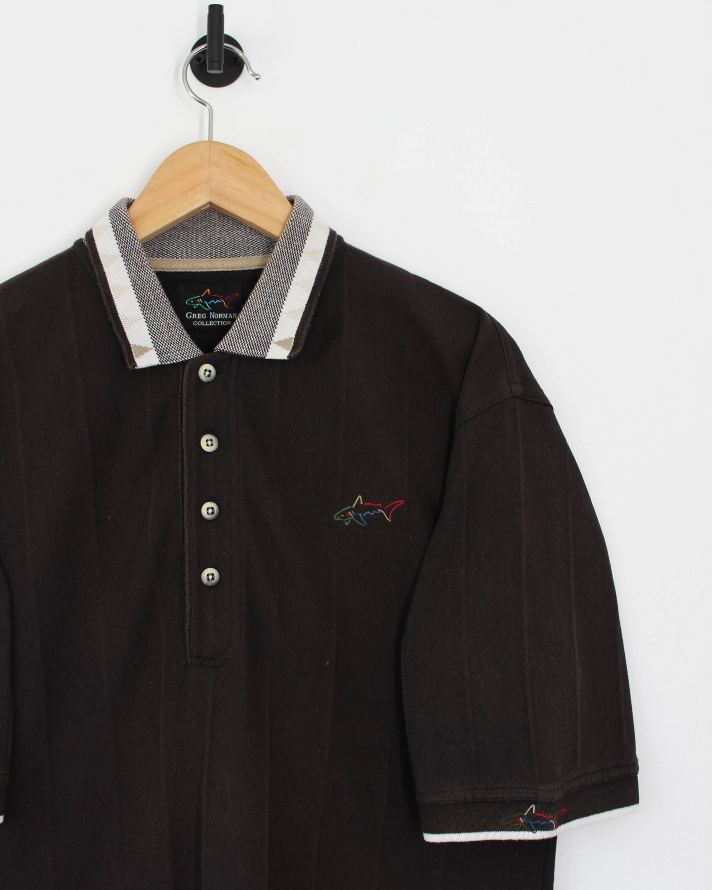 90s Greg Norman Dark Brown Polo-Shirt (M)