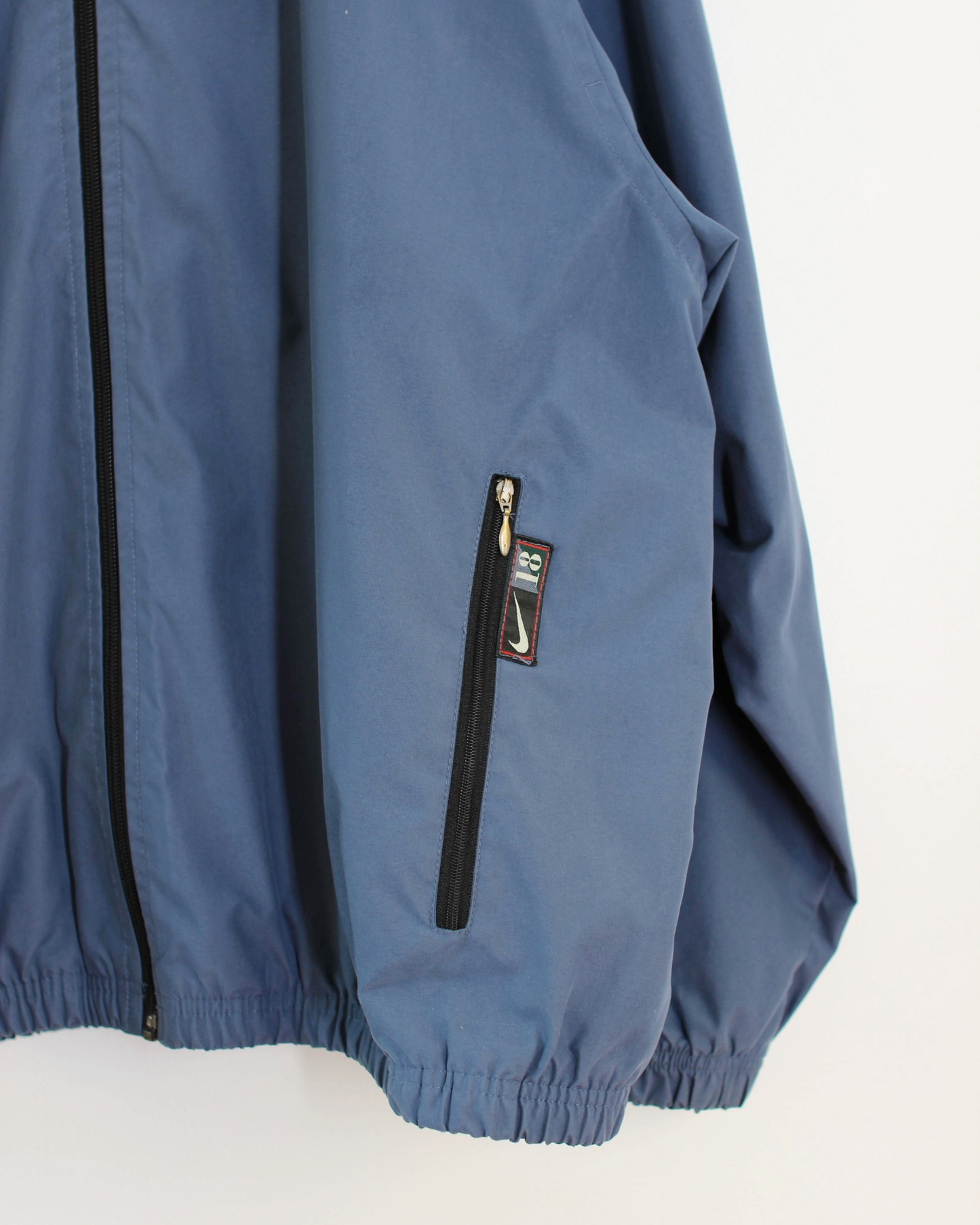 90s Nike Swoosh 18 Blue Full Zip Jacket (XL)