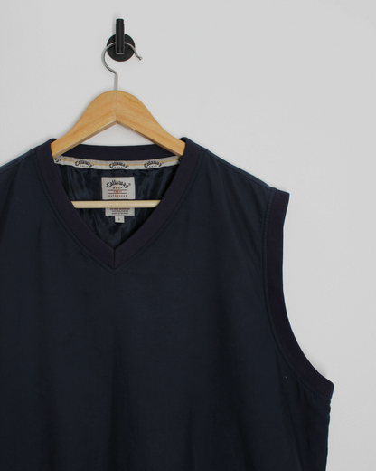 00s Callaway Navy Golf Vest (L)