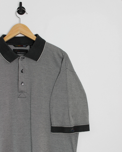 00s Greg Norman Woven Polo-Shirt (M)