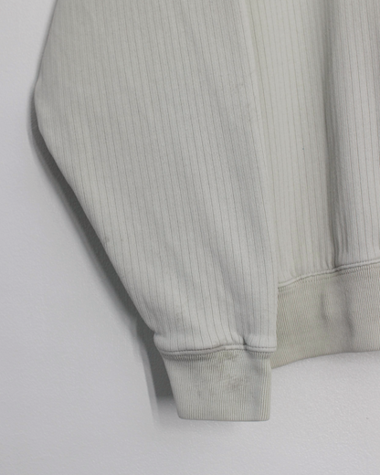 00s Nike Cream Rib Knit Crewneck Sweatshirt (S)