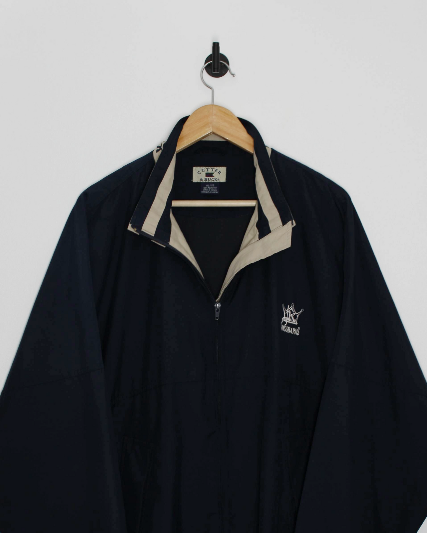 00s Cutter & Buck Kingsbarns Navy Full Zip Jacket (XL)