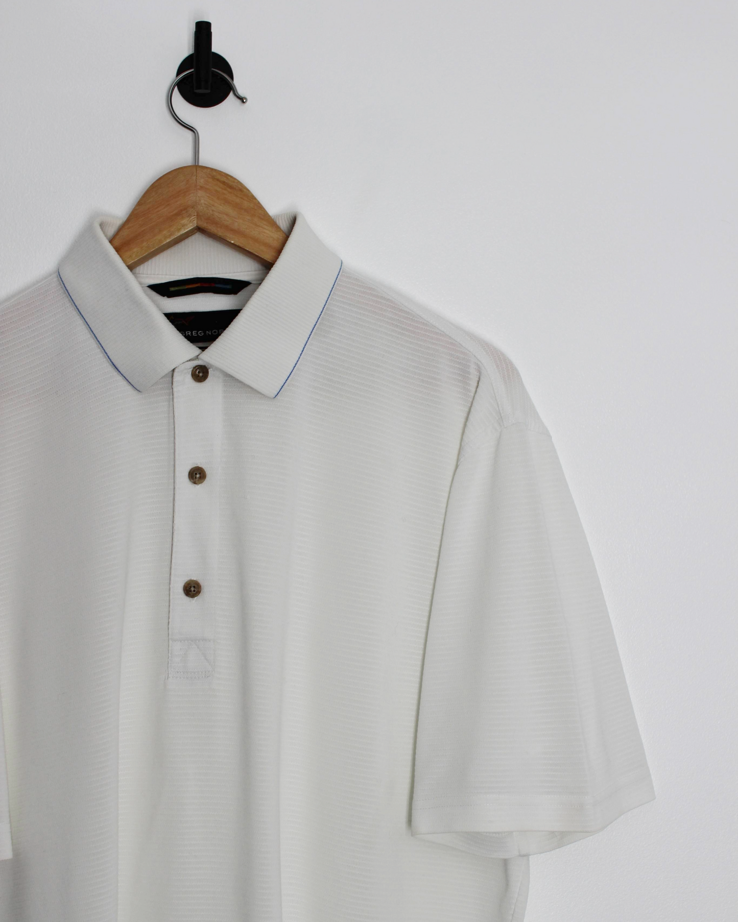90s Greg Norman White Polo-Shirt (M)