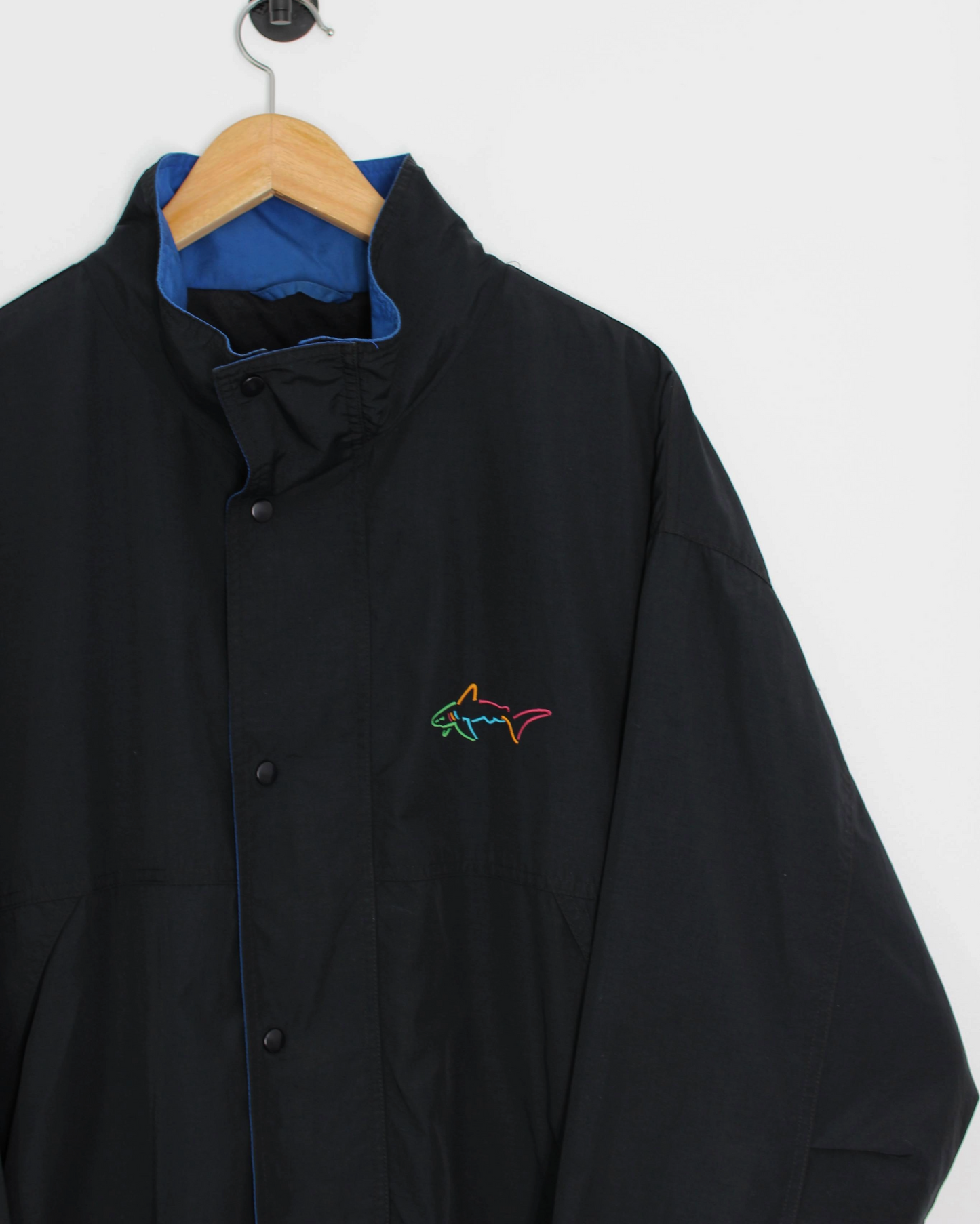 90s Greg Norman Full Zip Black/Blue Jacket (L)