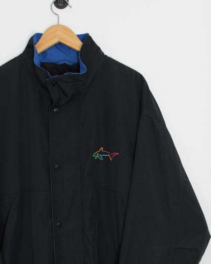 90s Greg Norman Full Zip Black/Blue Jacket (L)