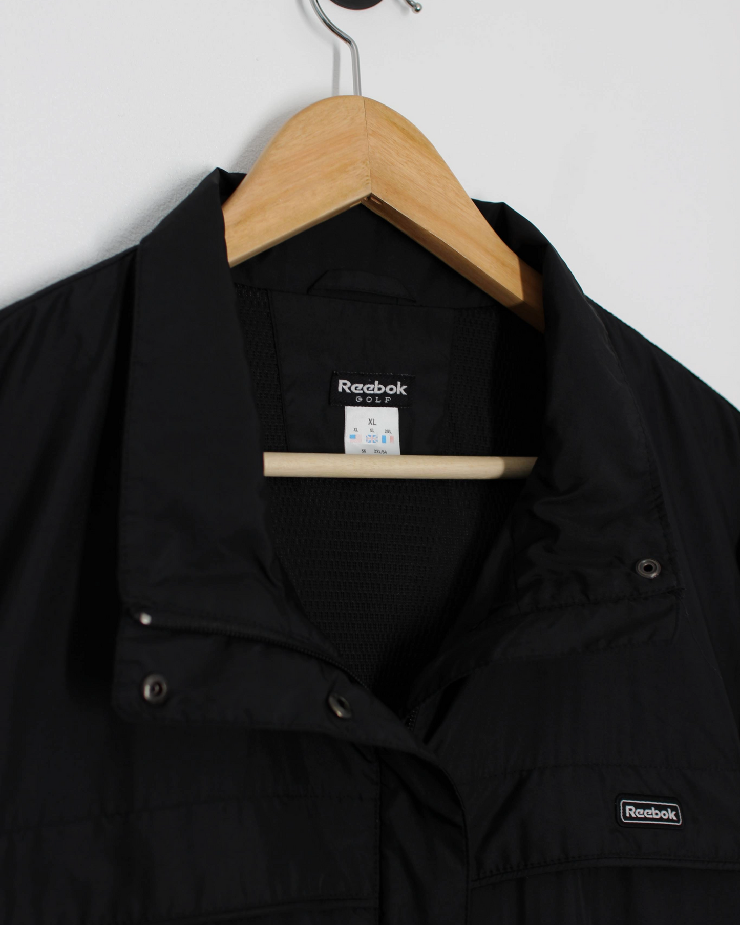 00s Reebok Black Full Zip Jacket (XL)