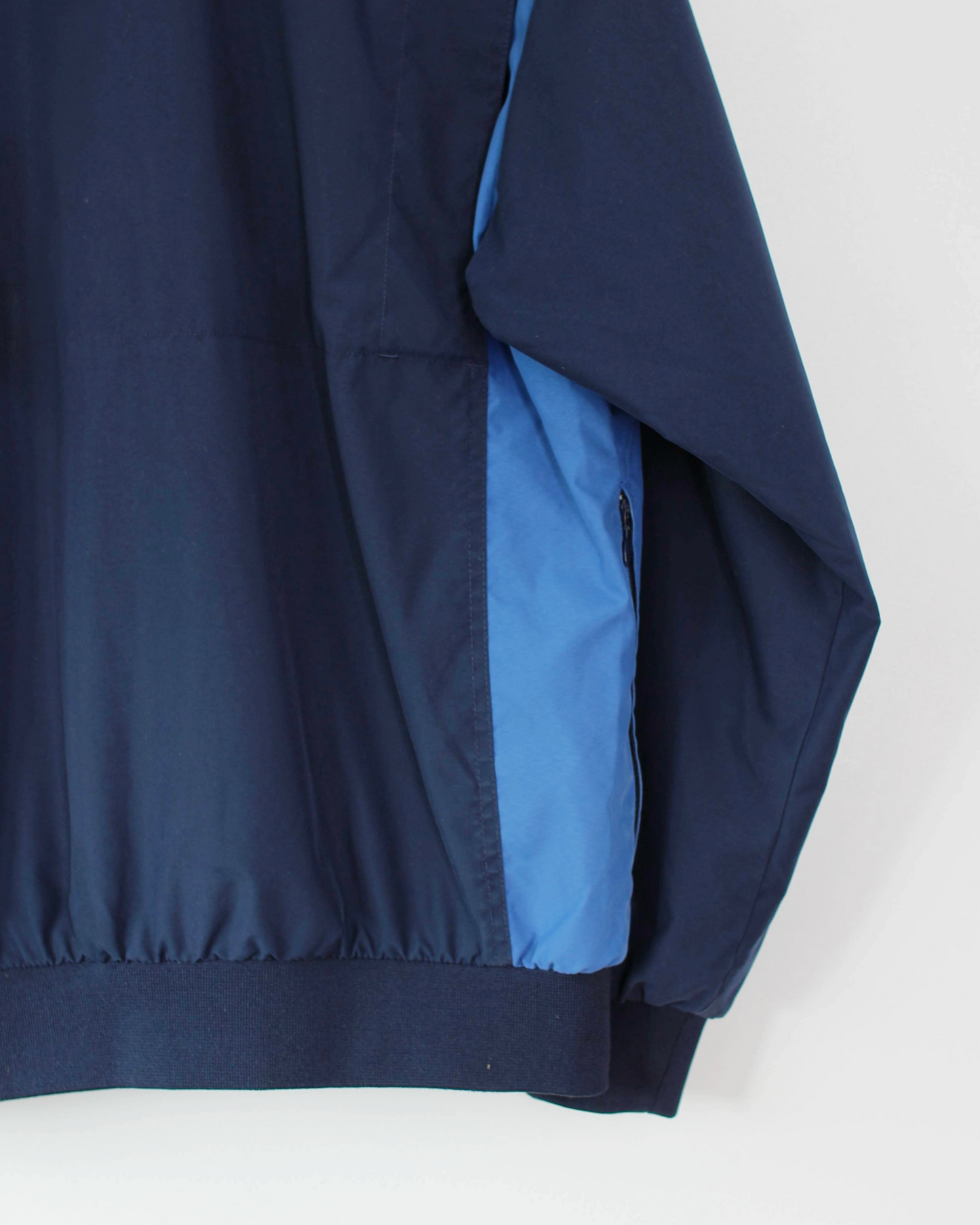 00s Nike Navy/Blue V-Neck Windbreaker (M)
