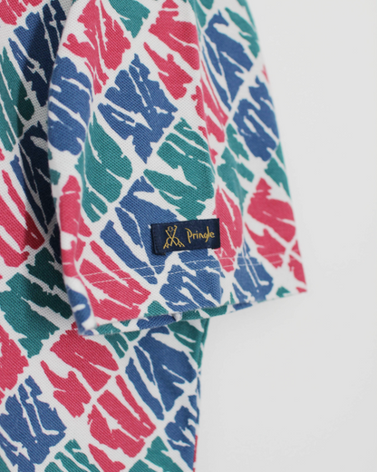 90s Pringle Nick Flado Collection Abstract Polo-Shirt (L)