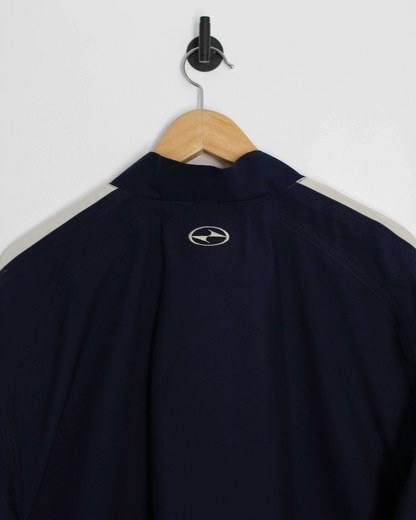 90s Nike Yin Yang Navy/White Half-Zip Windbreaker (XL)