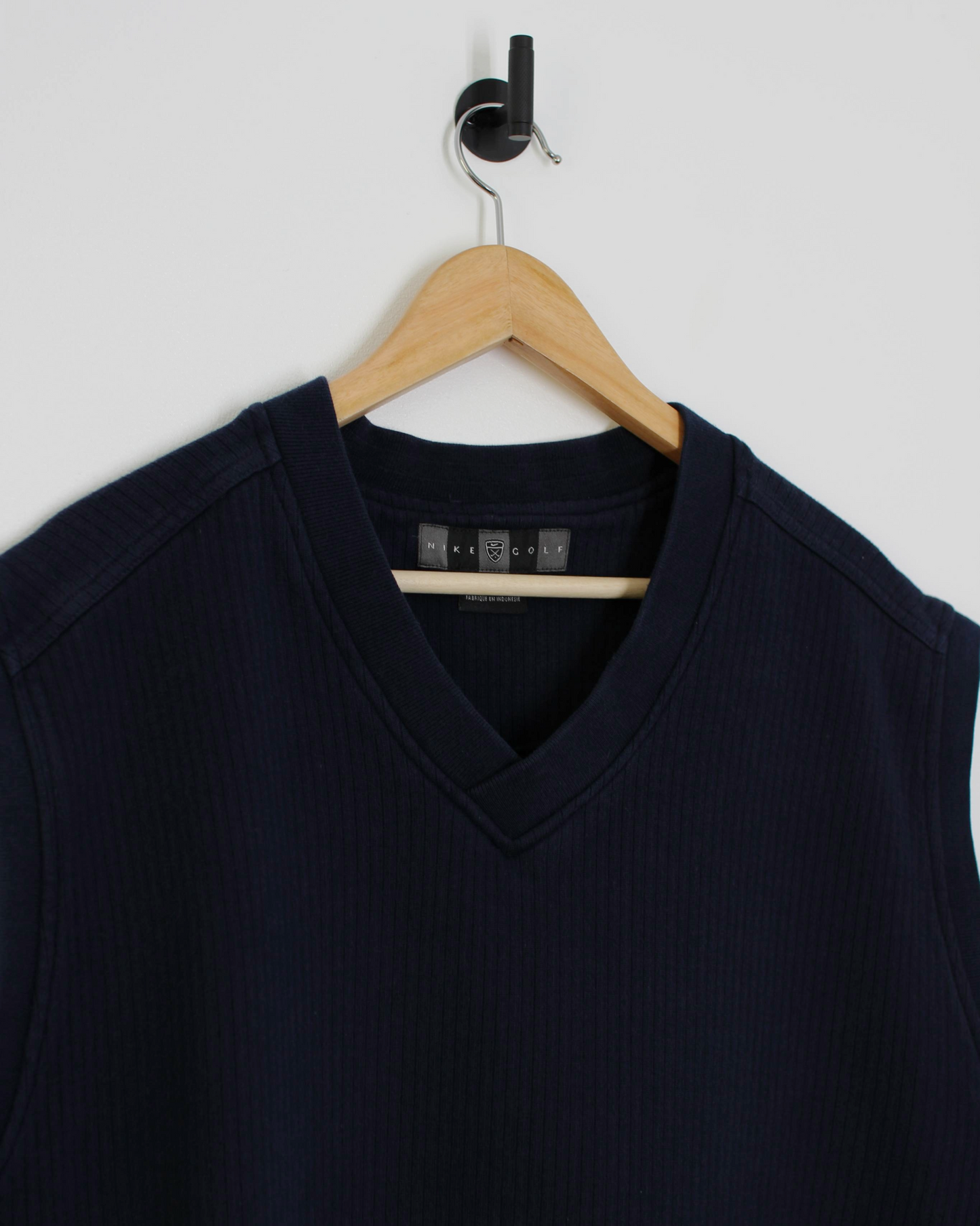00s Nike Navy Ribbed Golf Vest (XL)