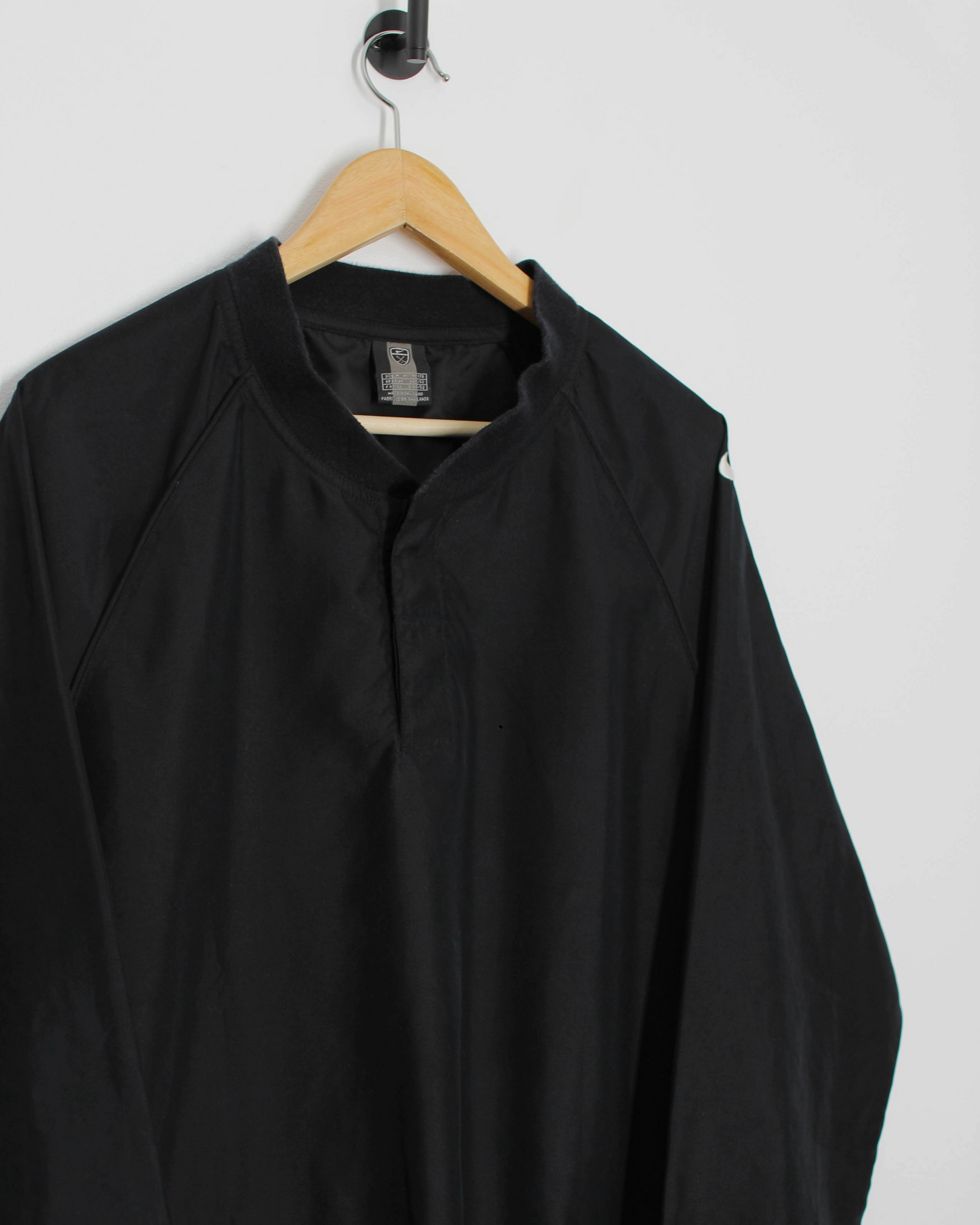 00s Nike Black Quarter-Snap Windbreaker (M)