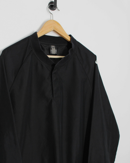 00s Nike Black Quarter-Snap Windbreaker (M)