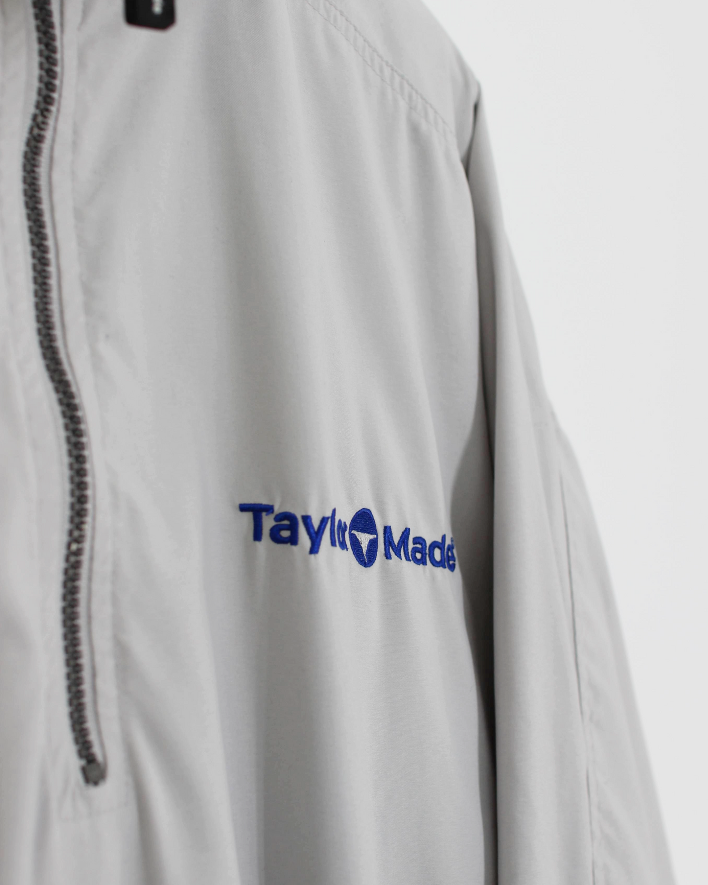 90s TaylorMade Grey/Blue Quarter Zip Jacket (L)