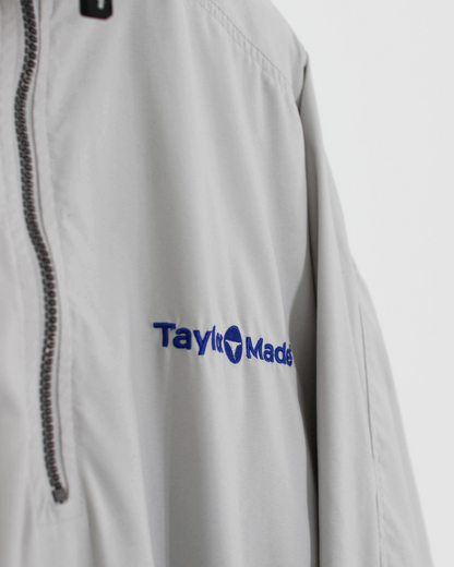 90s TaylorMade Grey/Blue Quarter Zip Jacket (L)