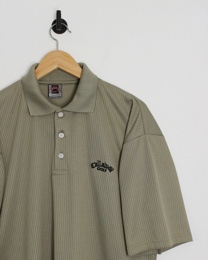 90s Callaway USA Collection Khaki Polo-Shirt (XL)