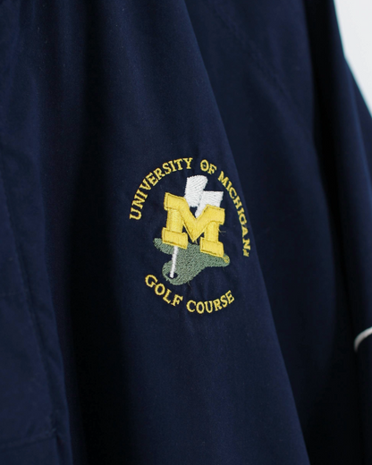 00s Nike ‘University Of Michigan Golf Course’ Navy Windbreaker (XL)