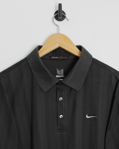 00s Nike Tiger Woods Black Polo-Shirt (XL)