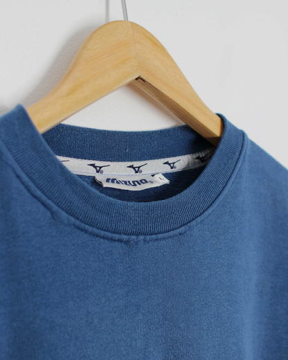 00s Mizuno ‘The Spirit Of World Sports’ Blue Crewneck Sweatshirt (M)