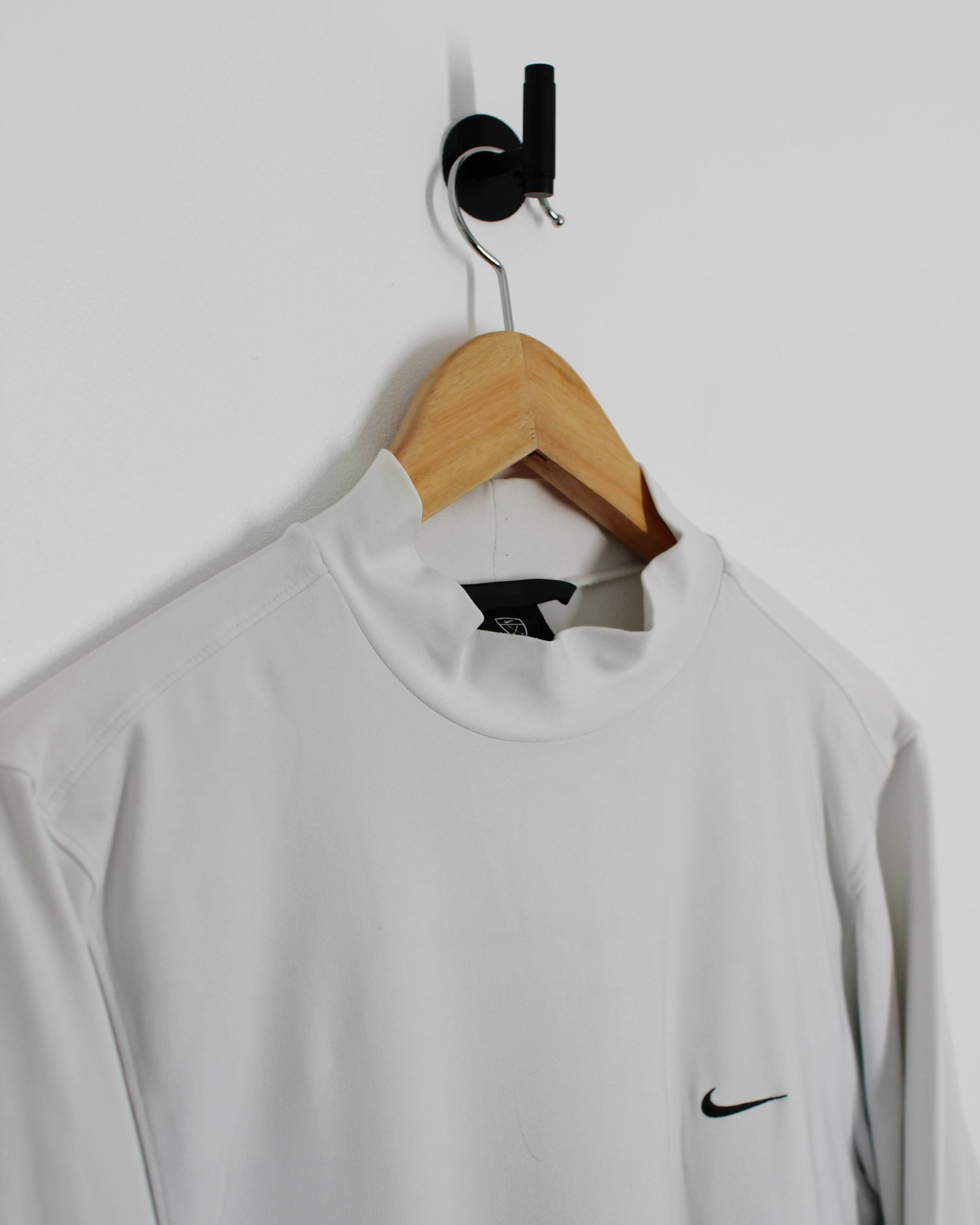00s Nike White Long Sleeve Mock Neck (S)