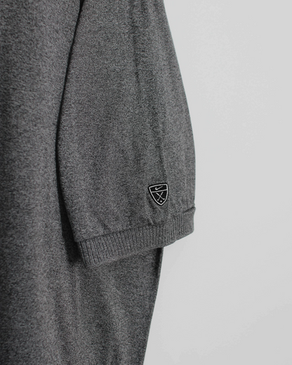 00s Nike Grey Cotton Polo-Shirt (XL)