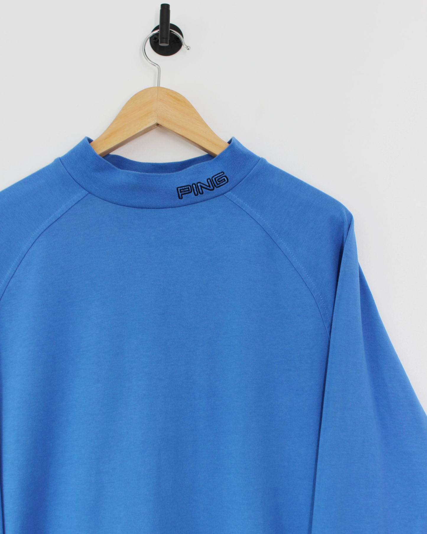 00s Ping Blue Long Sleeve Mock Neck (M)