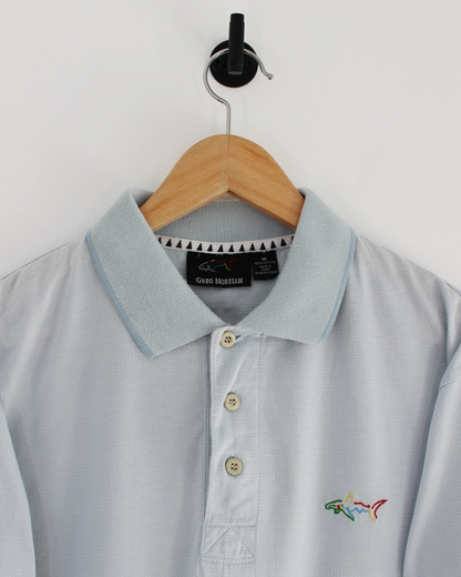 90s Greg Norman Light Blue Polo-Shirt (M)