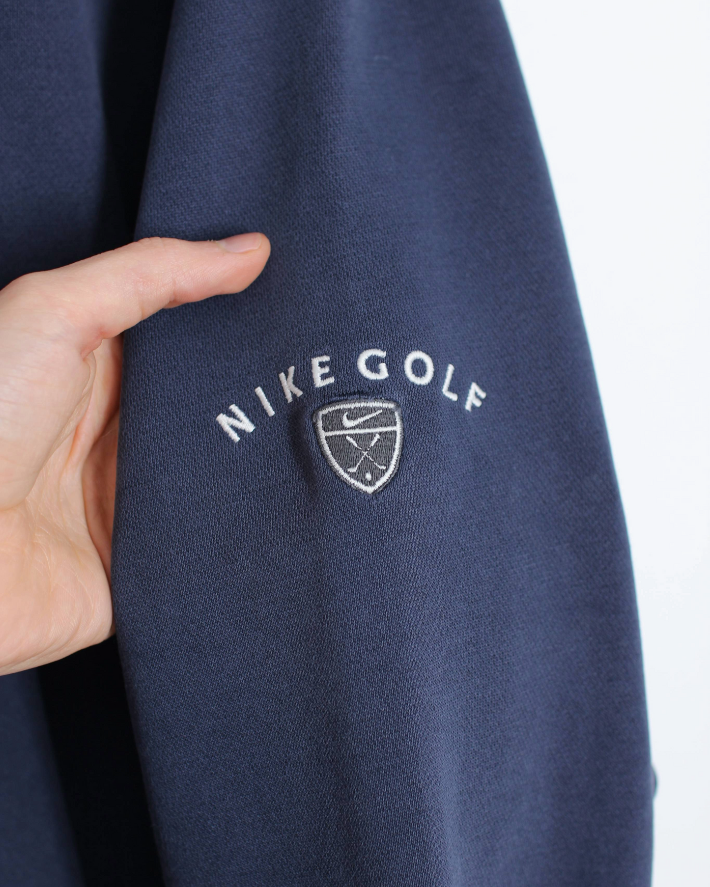 00s Nike Navy Quarter Zip Sweatshirt (M)