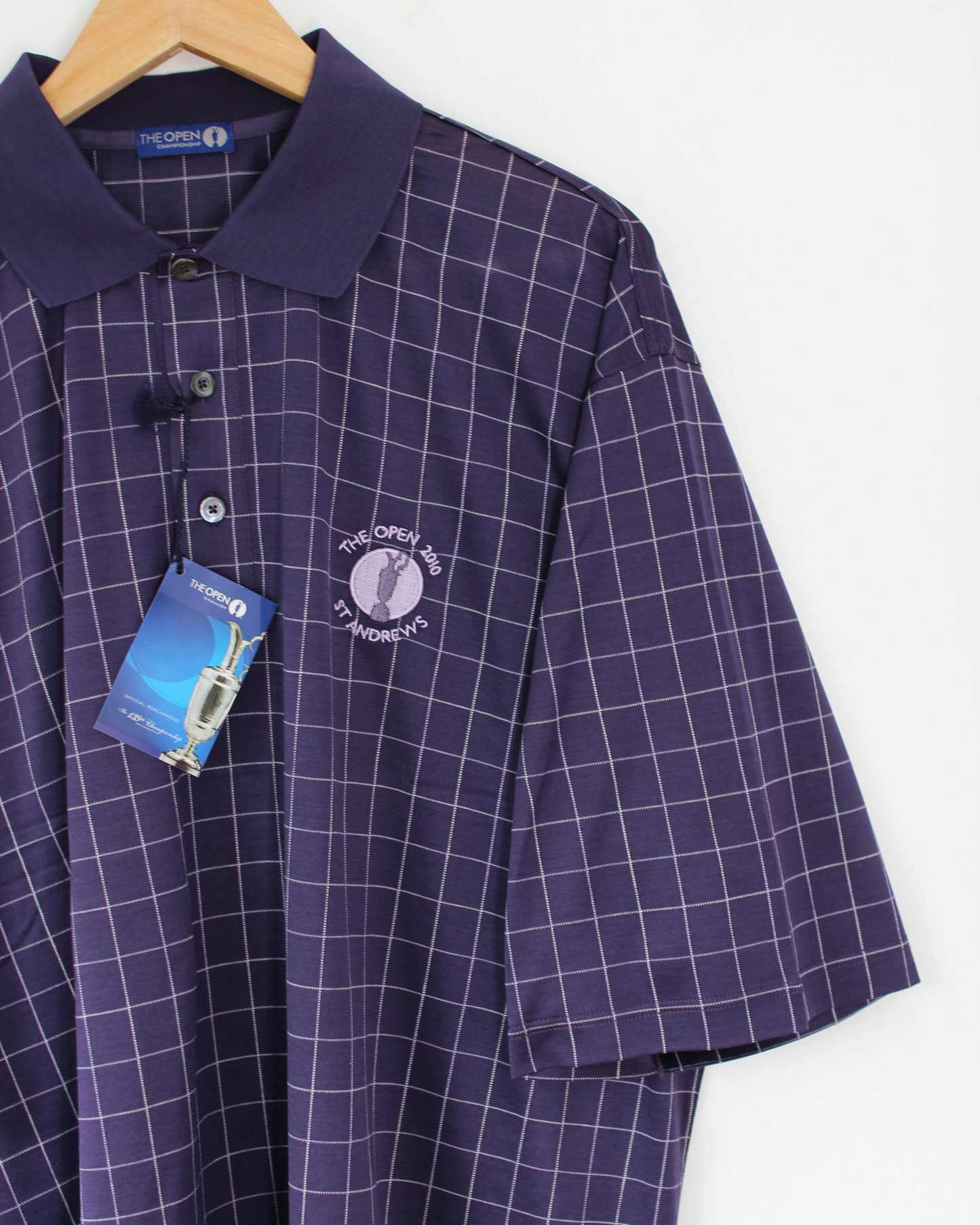 2010 Open Championship Chequered Polo-Shirt with Tags (XL)