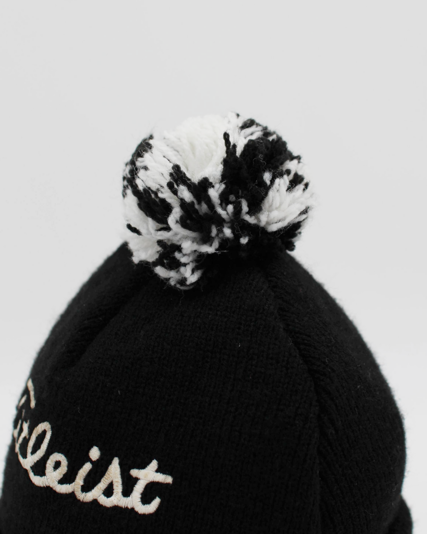 90s Titleist Black/White Bobble Beanie Hat
