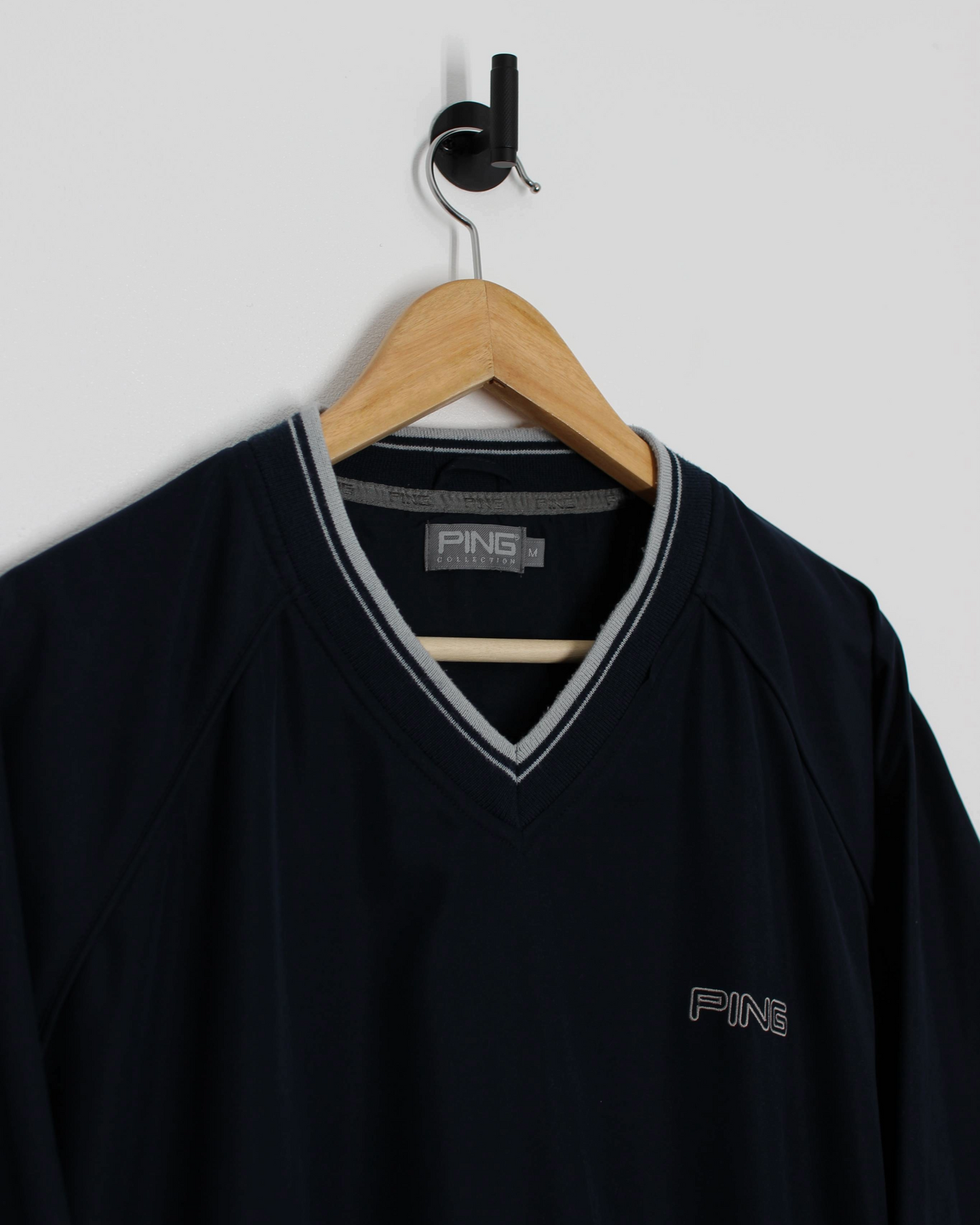 00s Ping ‘Mr Ping’ Navy Windbreaker (M)