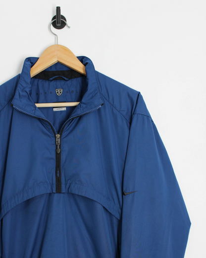 00s Nike Blue/Black Half Zip Jacket (M)