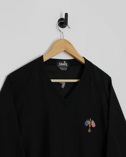 Ashworth Ryder Cup Black V-Neck Windbreaker (XS)
