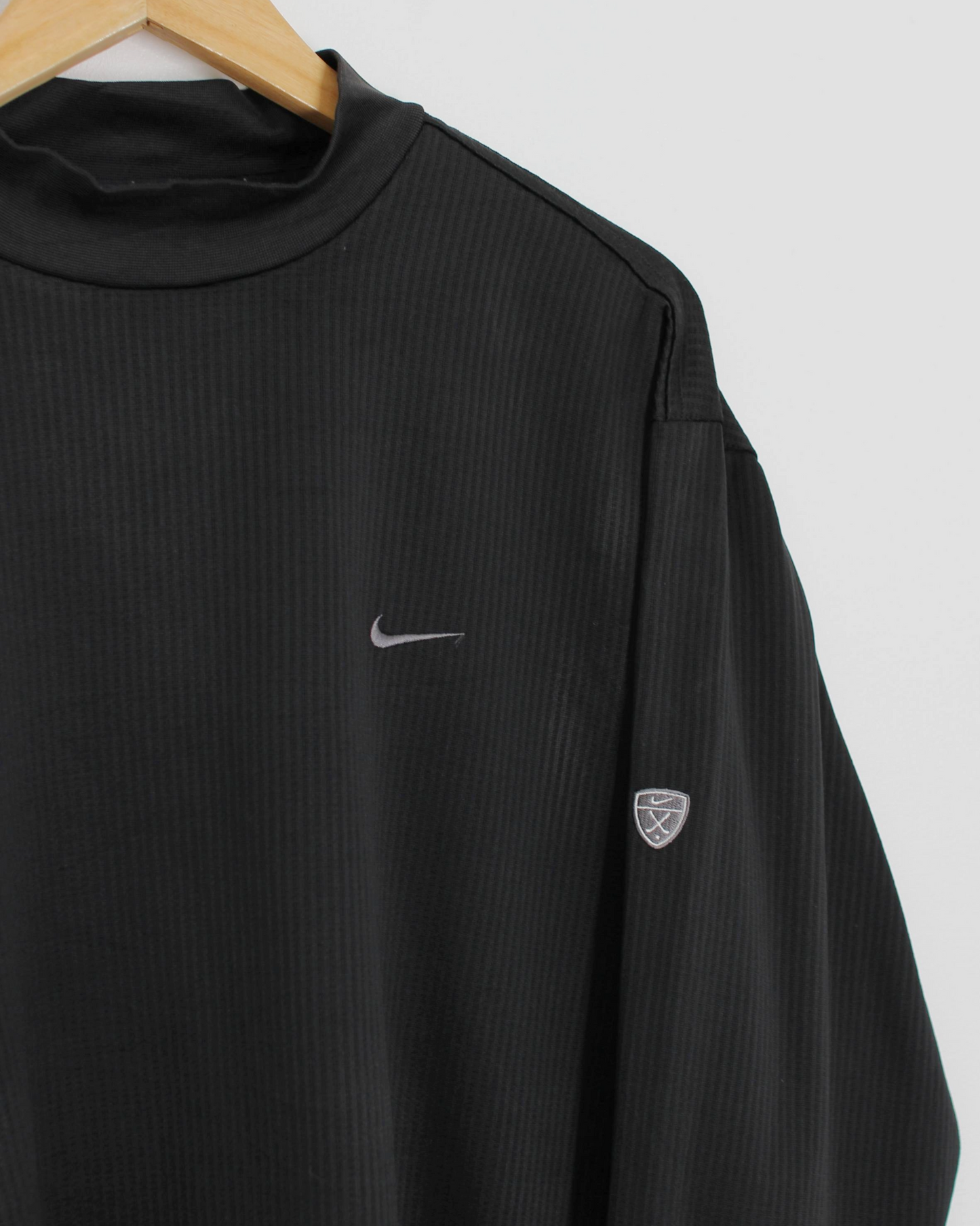 00s Nike Long Sleeve Black Mock Neck (L)