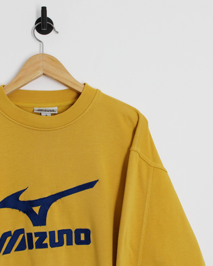 00s Mizuno Yellow/Blue Crewneck Sweatshirt (M)