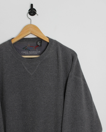 90s Greg Norman Grey Crewneck Sweatshirt Pullover (L)