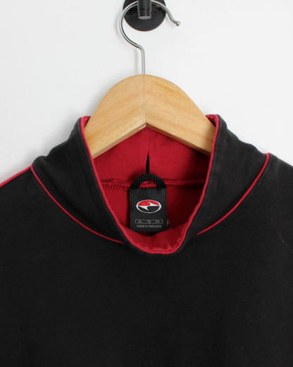 90s Tiger Woods Yin Yang Long Sleeve Mock Neck Golf Top (XL)