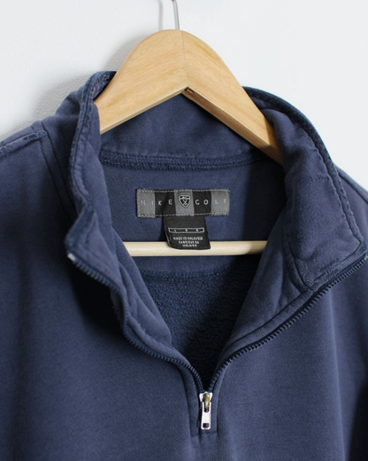 00s Nike Navy Quarter Zip Sweatshirt (M)