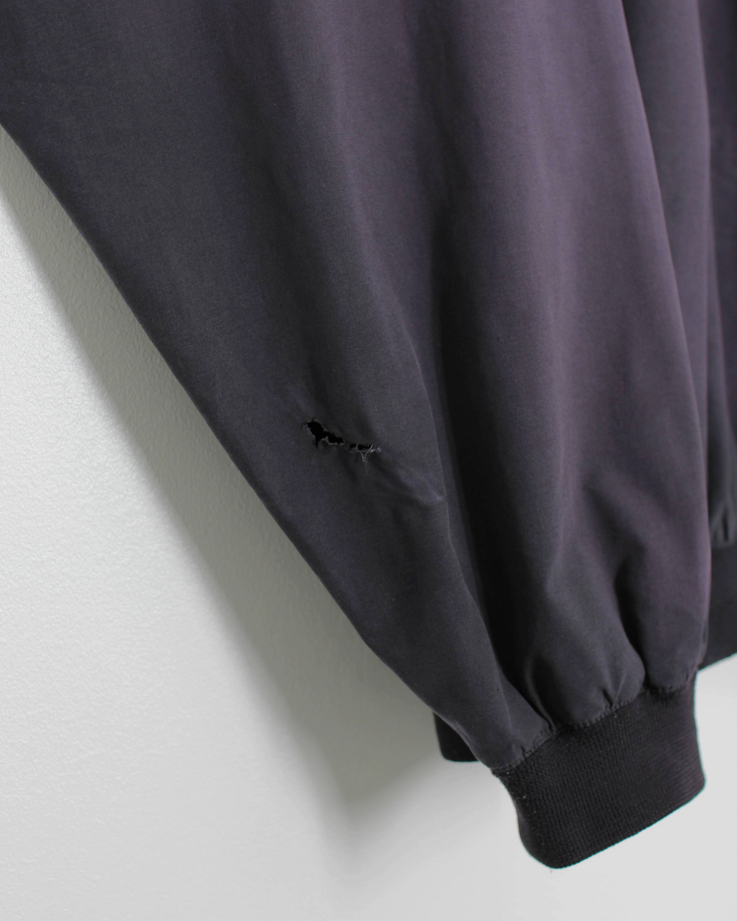 90s Greg Norman Washed Black Crewneck Windbreaker (L)