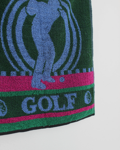 90s Abstract Green/Blue/Pink Golf Towel