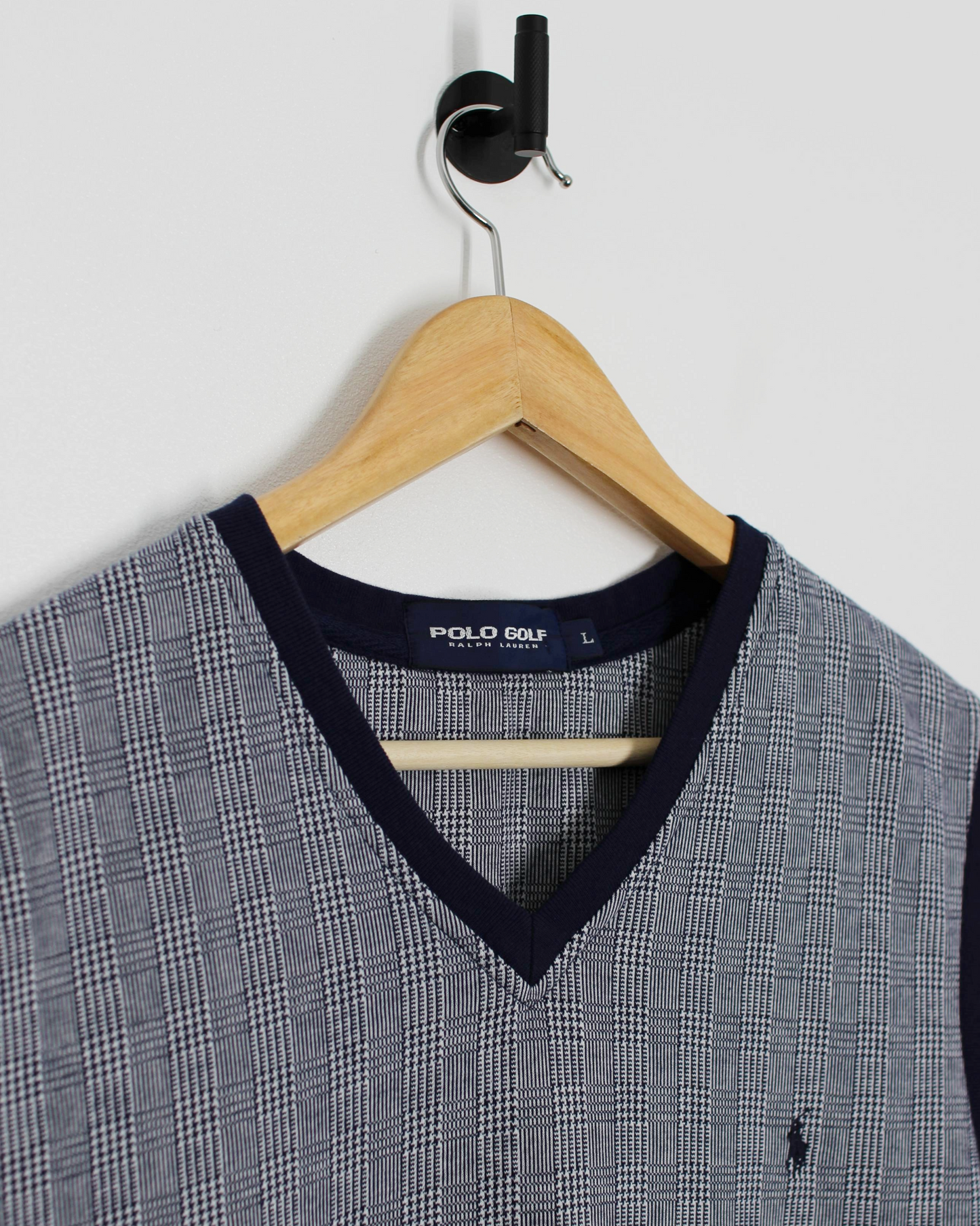 00s Ralph Lauren Polo Golf Chequered Golf Vest (L)