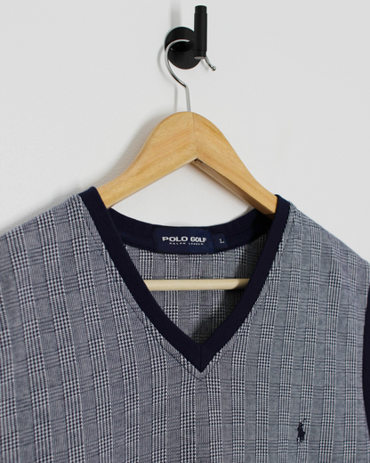 00s Ralph Lauren Polo Golf Chequered Golf Vest (L)