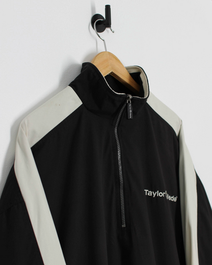 90s TaylorMade Black/White Quarter Zip Jacket (L)