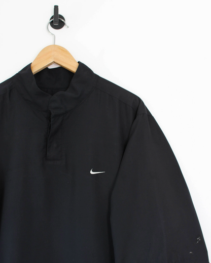 00s Nike Black Short Sleeve Windbreaker (L)