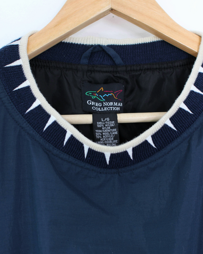 90s Greg Norman Navy Crewneck Windbreaker (L)