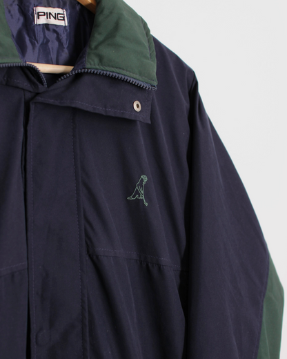 90s Ping Navy/Green Full Zip Jacket (XS)