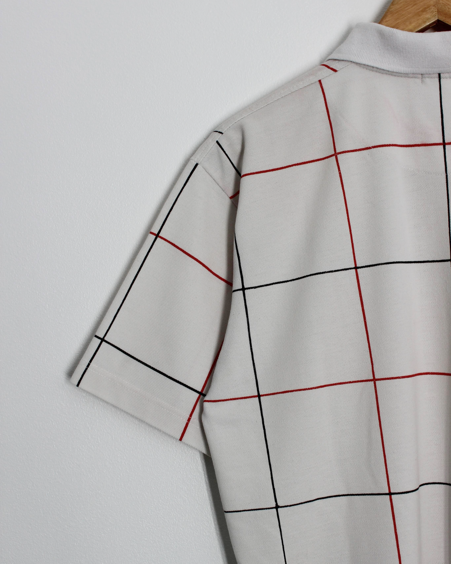 90s Ping ‘Mr Ping’ White Chequered Shirt (L)