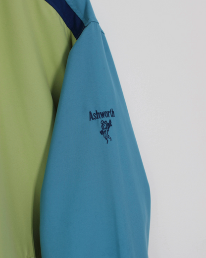 Ashworth Green/Blue Half-Zip Jacket (S)