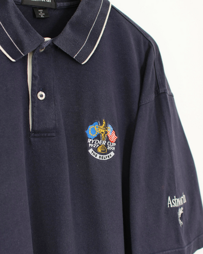 2001 Ryder Cup Ashworth Navy Polo-Shirt (XL)
