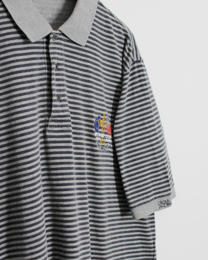 2001 Ryder Cup Oscar Jacobson Striped Polo-Shirt (XL)